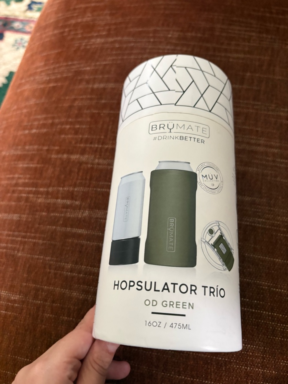 BrüMate Hopsulator Trio Can Cooler - OD Green